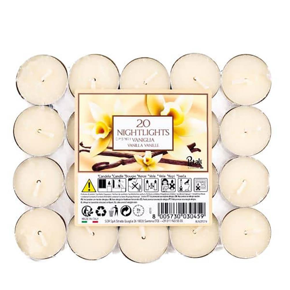 Petali Vanilla Nightlight Tealights (Pack of 20) £3.59